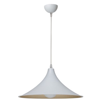 Plexiglass Φωτιστικό μονόφωτο λευκό/χρυσό Ε27 Φ42