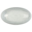 Οvoid φωτιστικό απλίκα τοίχου polycarbonate λευκή με διάφανα σχέδια σε σχήμα οβάλ