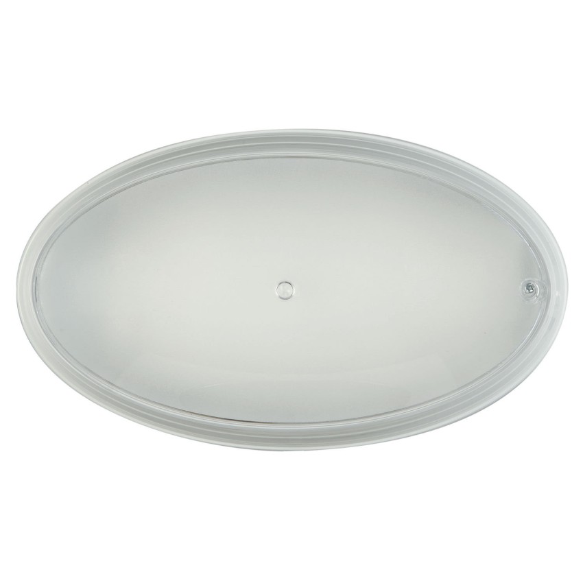 Απλίκα polycarbonate οβάλ λευκή Ε27 Φ 27 Απλίκα polycarbonate οβάλ λευκή Ε27 Φ 27