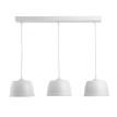 Beany Pendant Πολύφωτο Λευκό Ράγας 3 x E27 από Αλουμίνιο