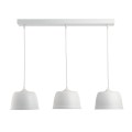 Τρίφωτο Φωτιστικό Οροφής Beany Pendant Λευκό με Ράγα | glint.gr Τρίφωτο Φωτιστικό Οροφής Beany Pendant Λευκό με Ράγα