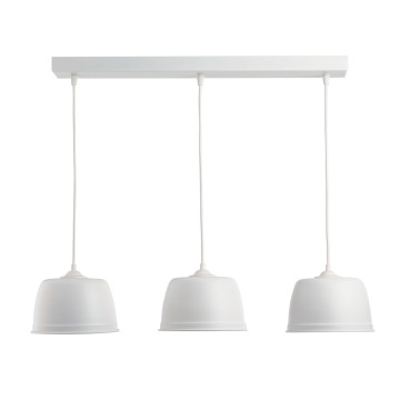 Beany Pendant Πολύφωτο Λευκό Ράγας 3 x E27 από Αλουμίνιο