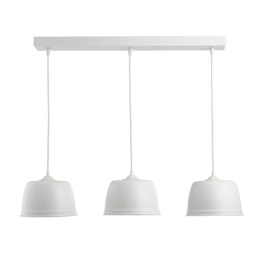 Τρίφωτο Φωτιστικό Οροφής Beany Pendant Λευκό με Ράγα | glint.gr Τρίφωτο Φωτιστικό Οροφής Beany Pendant Λευκό με Ράγα