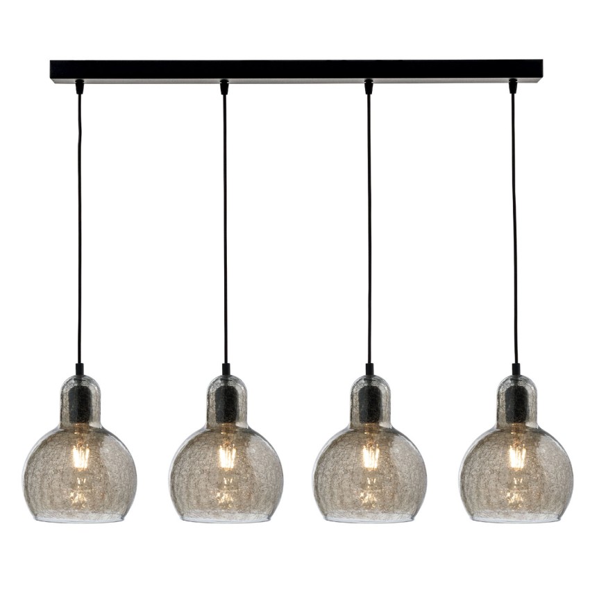 Φωτιστικό Πολύφωτο 4φ Μέταλλο/Γυαλί Ε27 Φωτιστικό Πολύφωτο 4φ Μέταλλο/Γυαλί Ε27