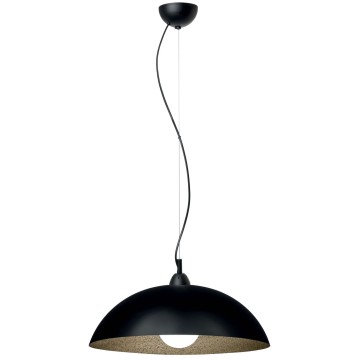 Plexiglass pental φωτιστικό μονόφωτο σε μαύρο & χρυσό Ε27 Φ40