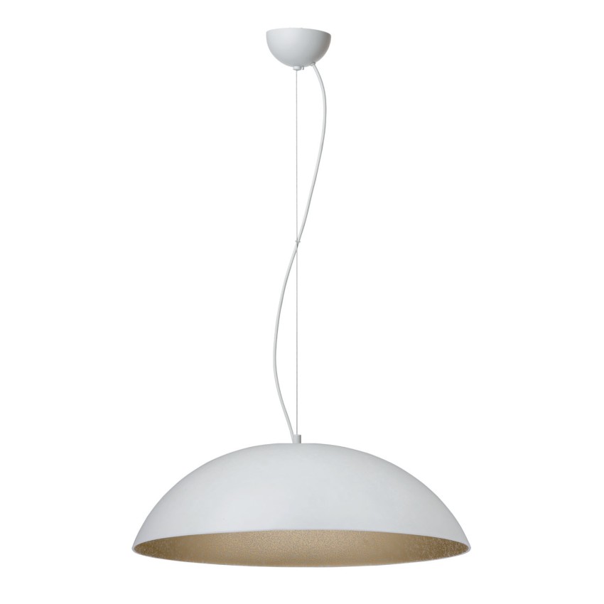 Φωτιστικό μονόφωτο Plexiglass λευκό/χρυσό Ε27 Φ47