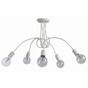 Φωτιστικό Πολύφωτο 5φ Μέταλλο λευκό Ε27