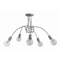 Φωτιστικό Πολύφωτο 5φ Μέταλλο ασημί Ε27