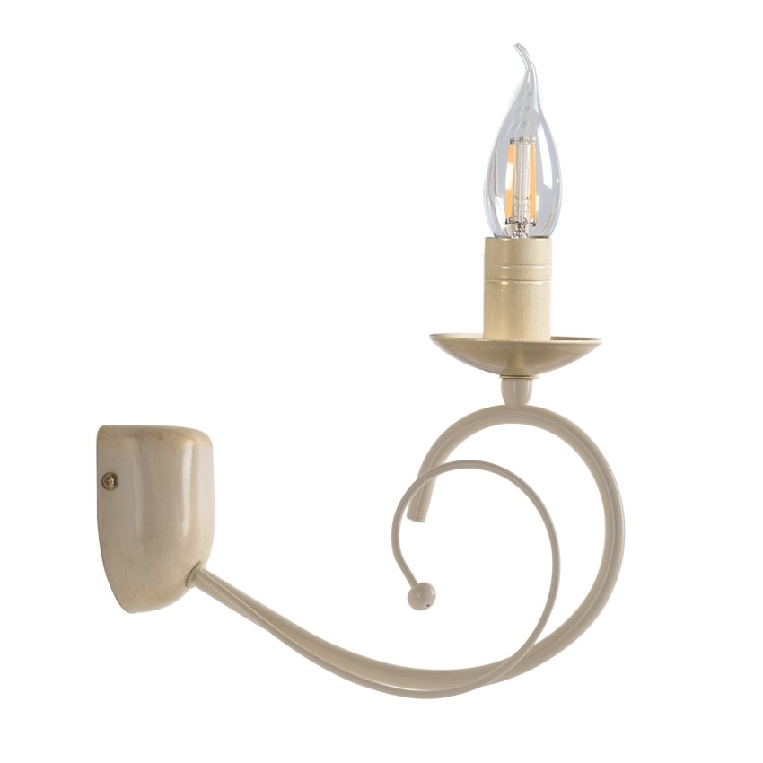 Απλίκα Μέταλλο κρεμ/πατ. χρυσή Ε14