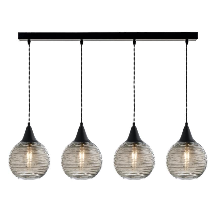 Φωτιστικό Πολύφωτο 4φ Μέταλλο/Γυαλί Ε27