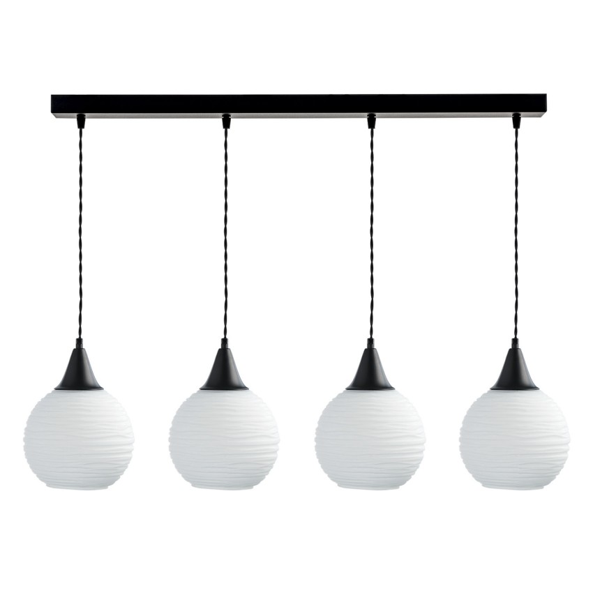 Φωτιστικό Πολύφωτο 4φ Μέταλλο/Γυαλί Ε27