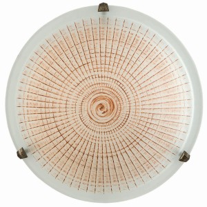 Φωτιστικό Πλαφονιέρα Γυαλί καφέ Ε27 Φ30