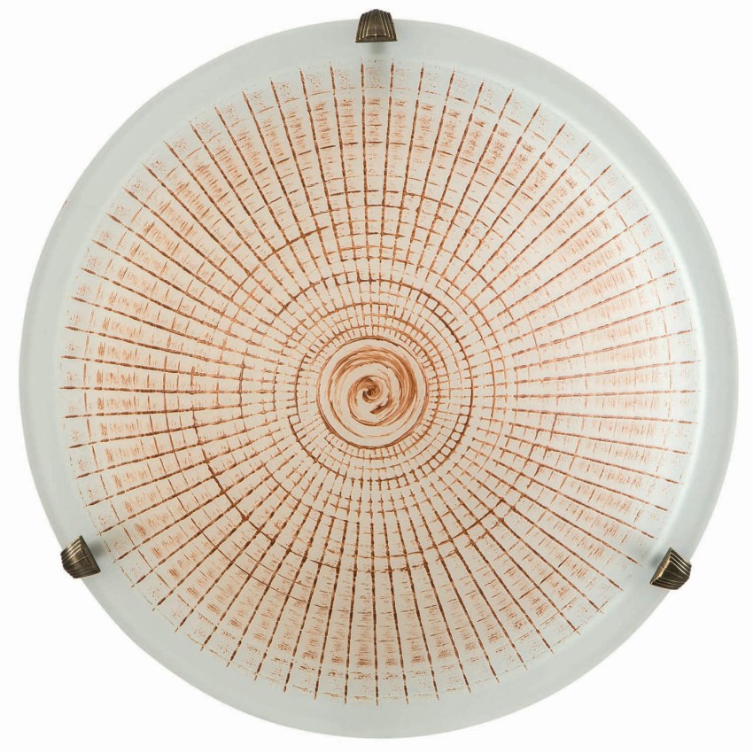 Φωτιστικό Πλαφονιέρα Γυαλί καφέ Ε27 Φ30