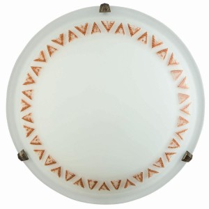 Φωτιστικό Πλαφονιέρα Γυαλί καφέ Ε27 Φ30