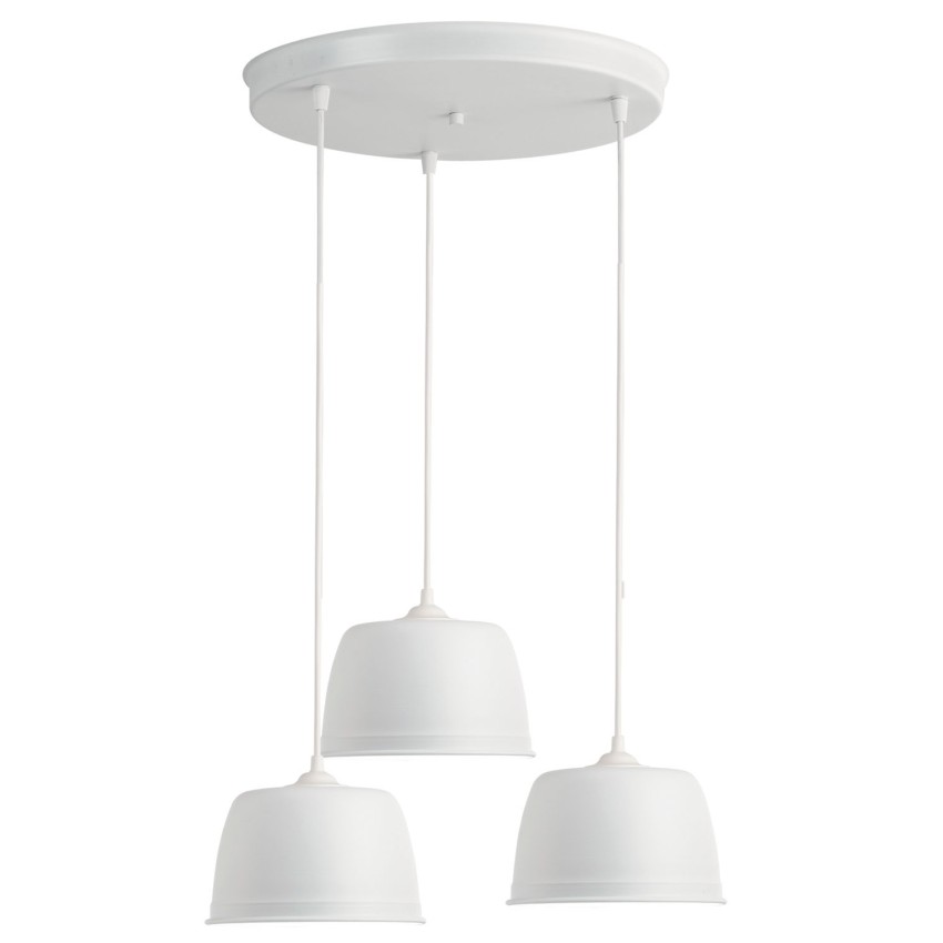 Beany Pendant Φωτιστικό Πολύφωτο από Αλουμίνιο Λευκό με Στρογγυλή Ροζέτα 3 x Ε27 Beany Pendant Φωτιστικό Πολύφωτο από Αλουμίνιο Λευκό με Στρογγυλή Ροζέτα 3 x Ε27