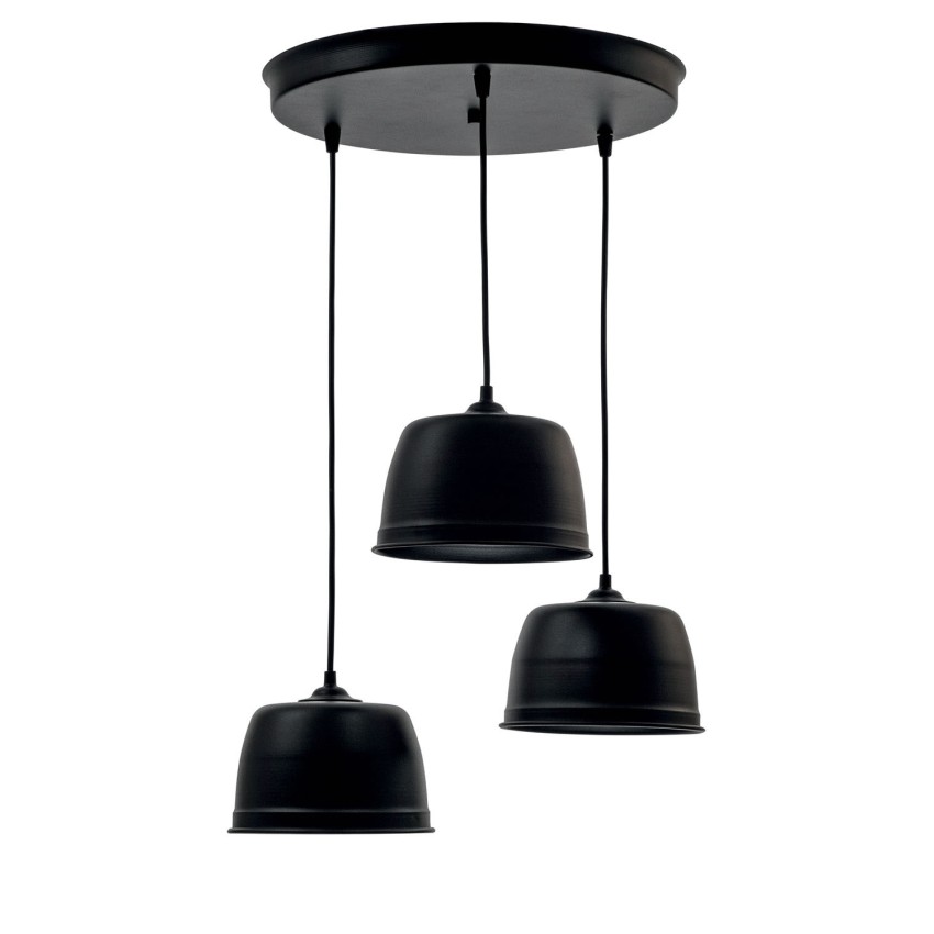 Beany Pendant Φωτιστικό Πολύφωτο από Αλουμίνιο σε Μαύρο Χρώμα με Στρογγυλή Ροζέτα 3 x Ε27 Beany Pendant Φωτιστικό Πολύφωτο από Αλουμίνιο σε Μαύρο Χρώμα με Στρογγυλή Ροζέτα 3 x Ε27