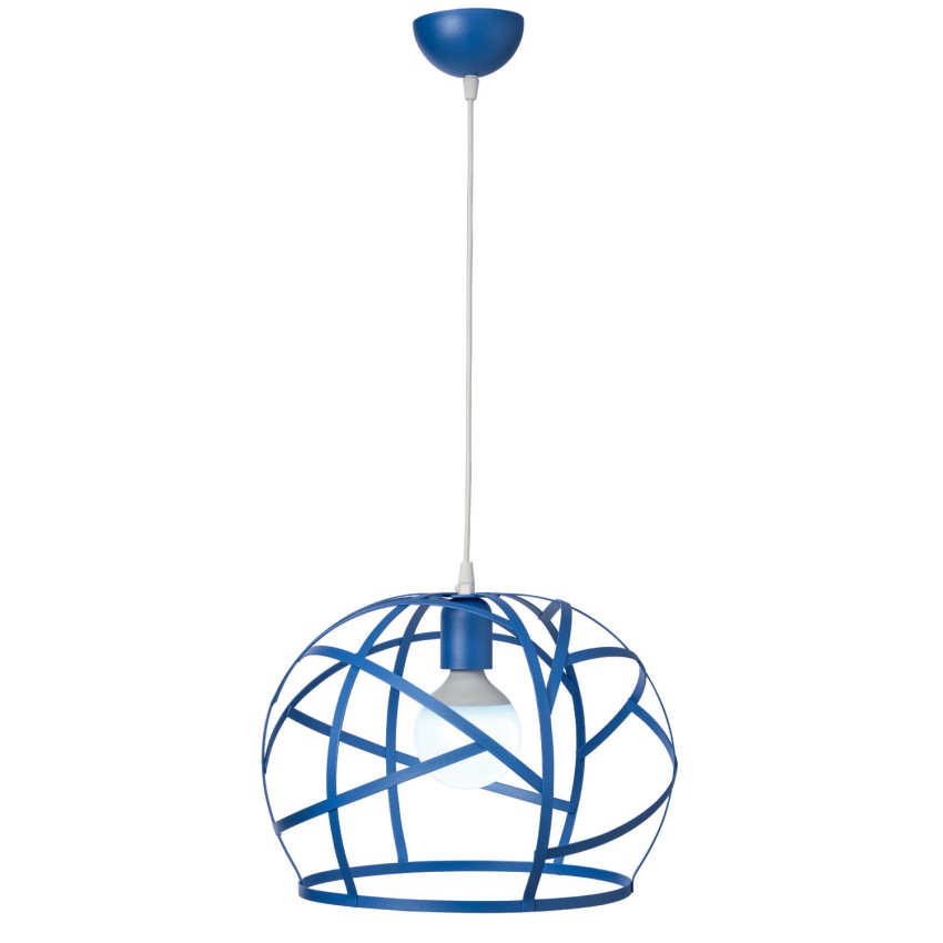 Band Φωτιστικό Μονόφωτο Νεανικό Μεταλλικό σε Μπλε Χρώμα Ε27 Φ35 Band Φωτιστικό Μονόφωτο Νεανικό Μεταλλικό σε Μπλε Χρώμα Ε27 Φ35