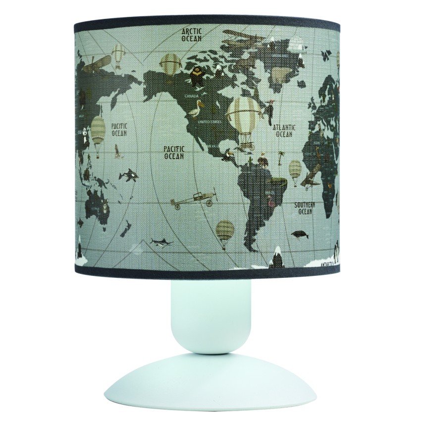 Παιδικό Φωτιστικό Πορτατίφ Υδρόγειος Ε27 Φ15