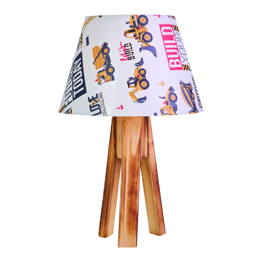 Φωτιστικό πορτατίφ παιδικό αμπαζούρ  φορτηγό Ε27 Φ20