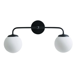 Απλίκα δίφωτη G9 μαύρη ματ Απλίκα δίφωτη G9 μαύρη ματ