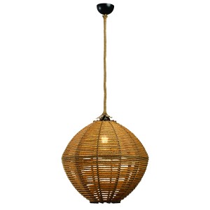 Φωτιστικό μονόφωτο σχοινί natural Ε27 Φ45