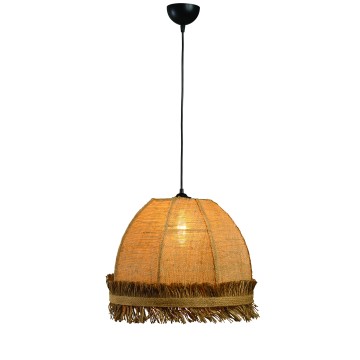 Φωτιστικό μονόφωτο λινάτσα natural Ε27 Φ40