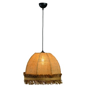 Φωτιστικό μονόφωτο λινάτσα natural Ε27 Φ60