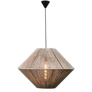 Φωτιστικό μονόφωτο σχοινί natural Ε27 Φ60