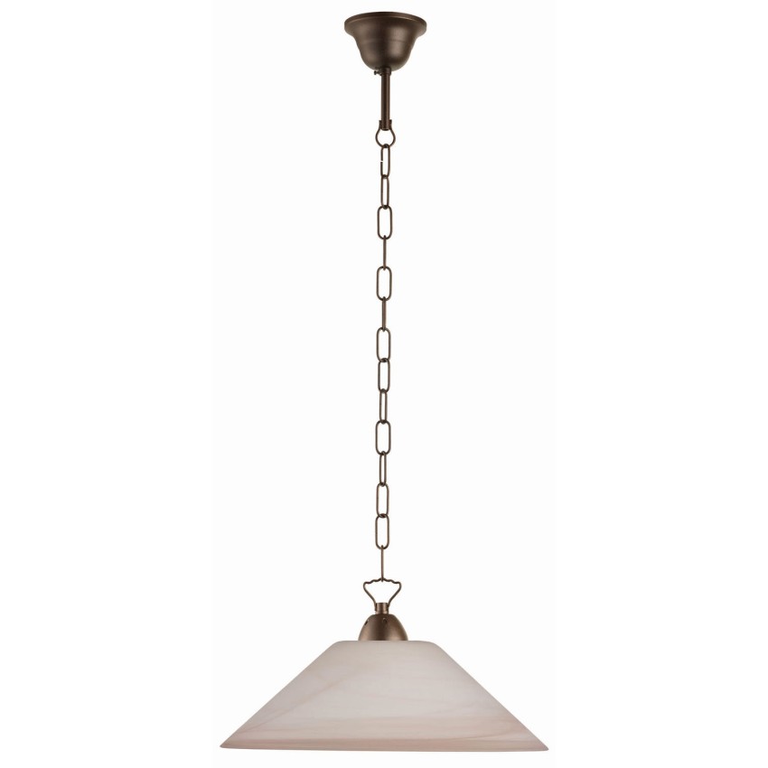 Φωτιστικό μονόφωτο γυαλί καφέ Ε27 Φ37