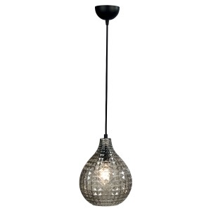 Φωτιστικό μονόφωτο γυαλί φιμέ Ε27 Φ24