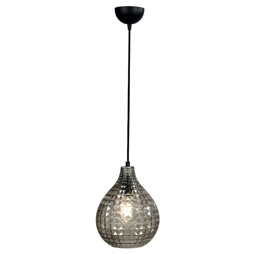 Φωτιστικό μονόφωτο γυαλί φιμέ Ε27 Φ24