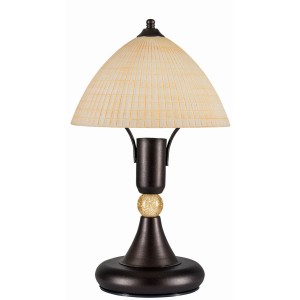 Φωτιστικό Πορτατίφ μέταλλο σκουριά/γυαλί κφε Ε14