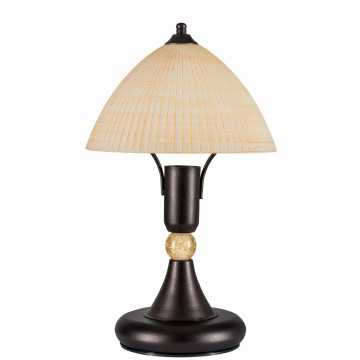 Φωτιστικό Πορτατίφ μέταλλο σκουριά/γυαλί κφε Ε14