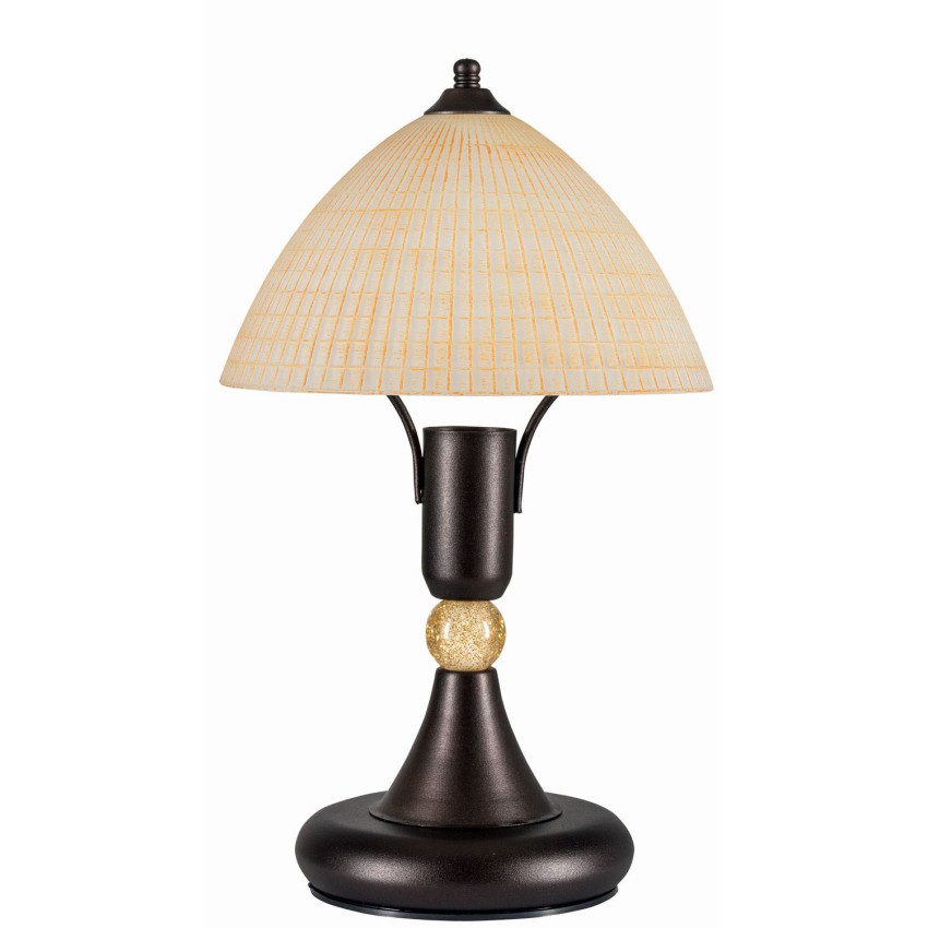 Φωτιστικό Πορτατίφ μέταλλο σκουριά/γυαλί κφε Ε14