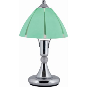 Φωτιστικό Πορτατίφ μέταλλο νίκελ/γυαλί βεραμάν Ε14