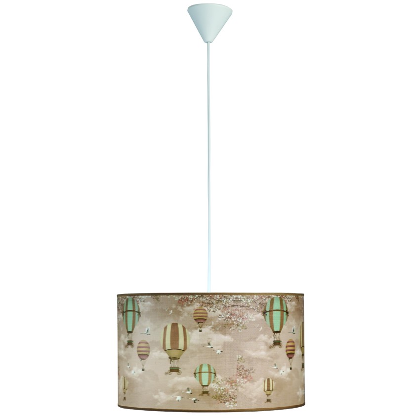 Φωτιστικό μονόφωτο παιδικό αμπαζούρ αερόστατο Ε27 Φ40 Φωτιστικό μονόφωτο παιδικό αμπαζούρ αερόστατο Ε27 Φ40