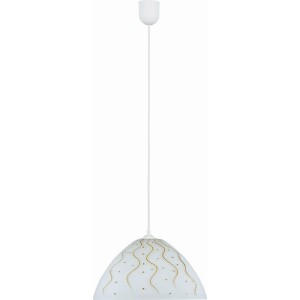 Φωτιστικό μονόφωτο γυαλί χρυσό Ε27 Φ25