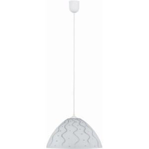 Φωτιστικό μονόφωτο γυαλί ασημί Ε27 Φ25