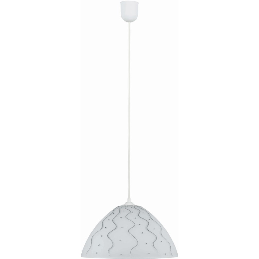 Φωτιστικό μονόφωτο γυαλί ασημί Ε27 Φ25 Φωτιστικό μονόφωτο γυαλί ασημί Ε27 Φ25