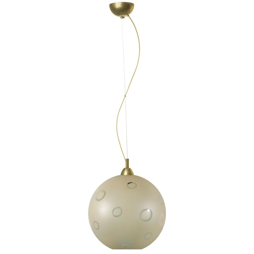 Φωτιστικό μονόφωτο γυαλί μελί Ε27 Φ30