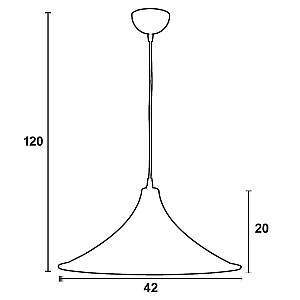 Φωτιστικό μονόφωτο Husk Cone Plexiglass ροζ σατινέ Ε27 Φ40