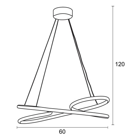 Φωτιστικό Πολύφωτο led γραφίτης 4000Κ 42w