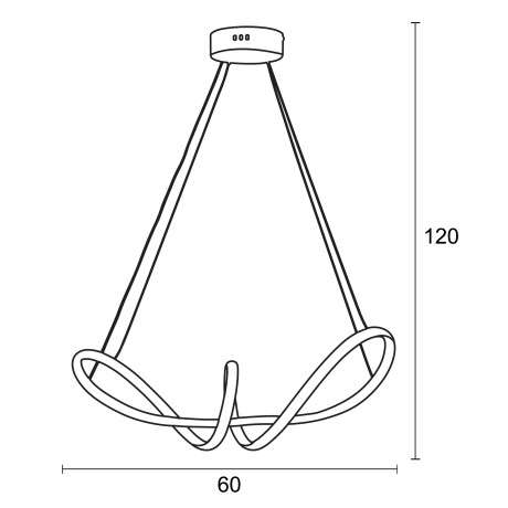 Φωτιστικό Πολύφωτο led γραφίτης 4000Κ 42w