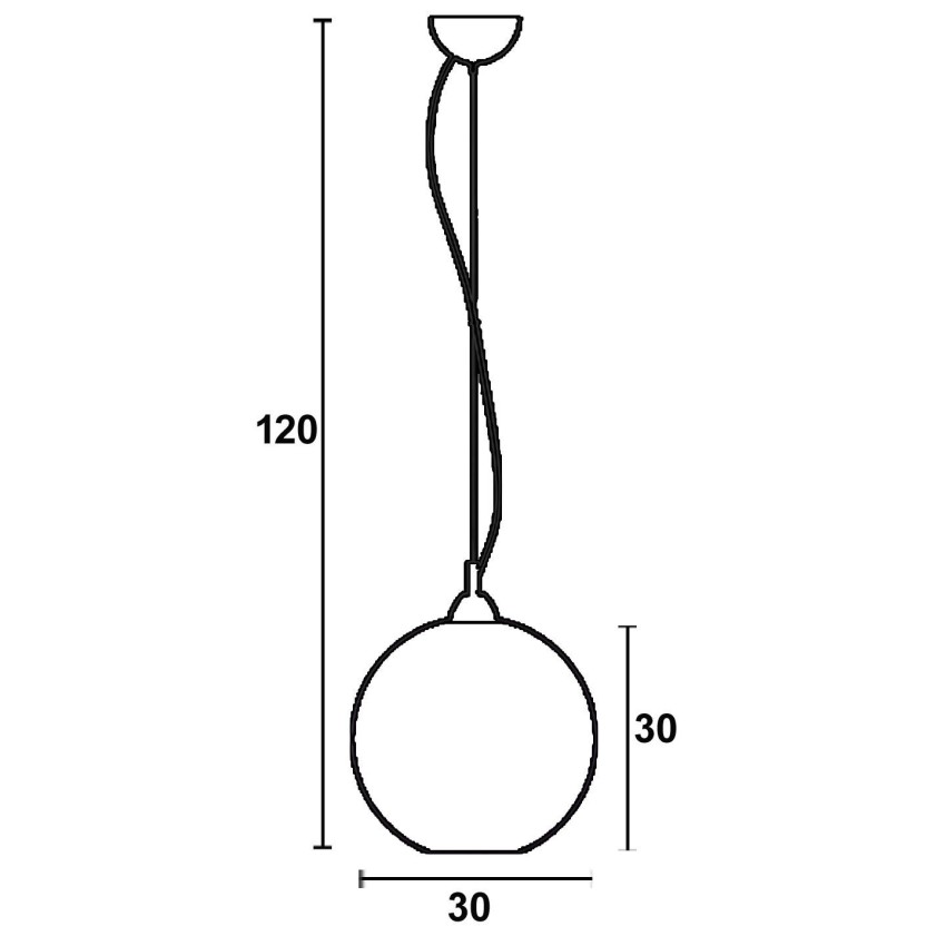 Φωτιστικό μονόφωτο γυαλί μελί Ε27 Φ30 Φωτιστικό μονόφωτο γυαλί μελί Ε27 Φ30