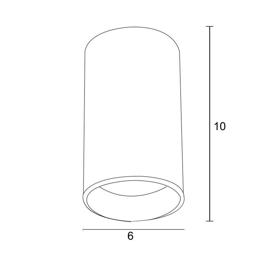 Φωτιστικό μονόφωτο οροφής αλουμίνιο στρογγυλό λευκο GU10 Φ6 Φωτιστικό μονόφωτο οροφής αλουμίνιο στρογγυλό λευκο GU10 Φ6