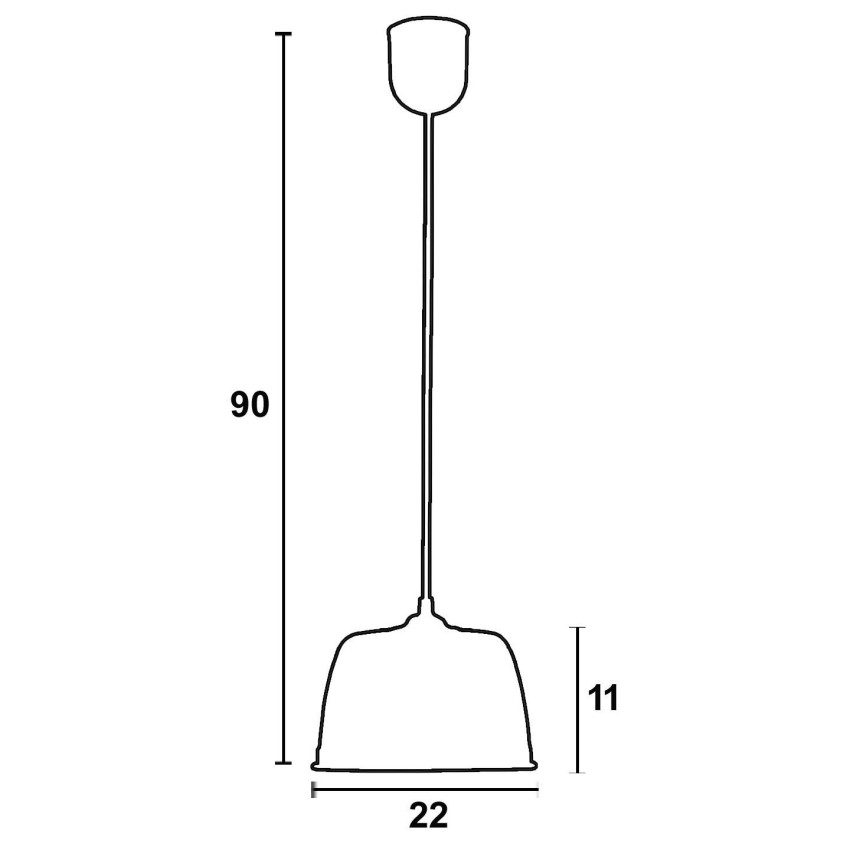 Φωτιστικό μονόφωτο αλουμίνιο λευκό Ε27 Φ22