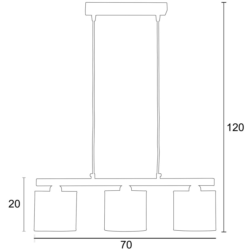Φωτιστικό Πολύφωτο 3φ Μέταλλο/Αμπαζούρ λευκό Ε27 Φωτιστικό Πολύφωτο 3φ Μέταλλο/Αμπαζούρ λευκό Ε27
