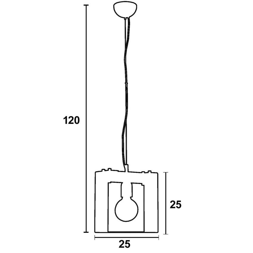Φωτιστικό μονόφωτο ξύλο/μέταλλο, λευκό/πατίνα χρυσή Ε27 Φ25