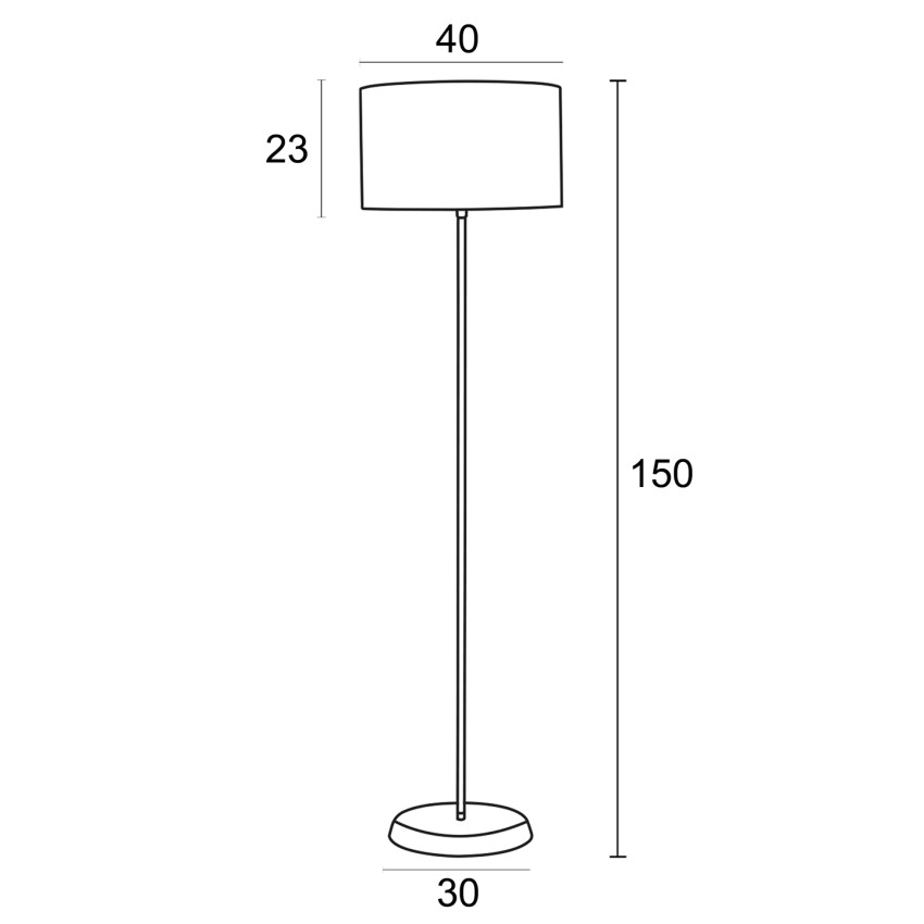 Φωτιστικό Δαπέδου από Μέταλλο & Αμπαζούρ γκρι λευκό Ε27 Φωτιστικό Δαπέδου από Μέταλλο & Αμπαζούρ γκρι λευκό Ε27