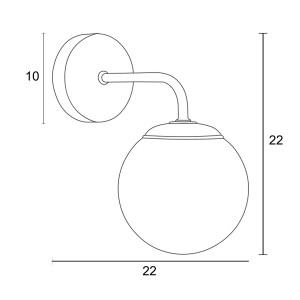 Απλίκα G9 μαύρη ματ